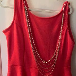 Cocktail dress with necklace